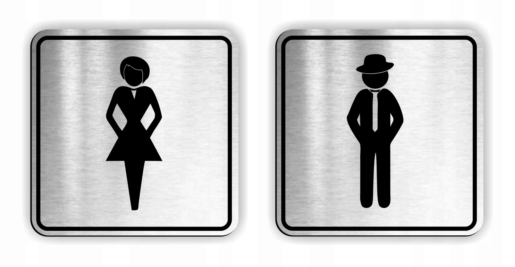 TABLICZKA na drzwi toaleta tabliczki WC 75 mm 2szt Marka inna