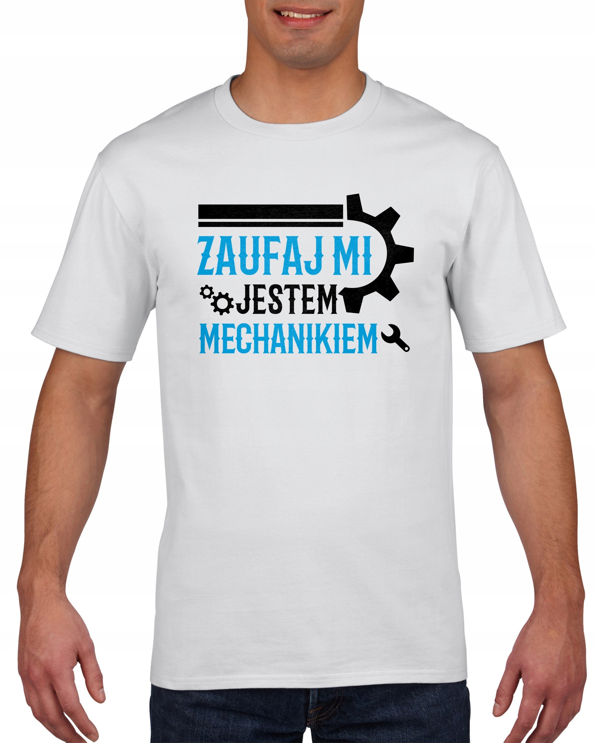 

Koszulka męska Zaufaj mi jestem mechanikiem XXL