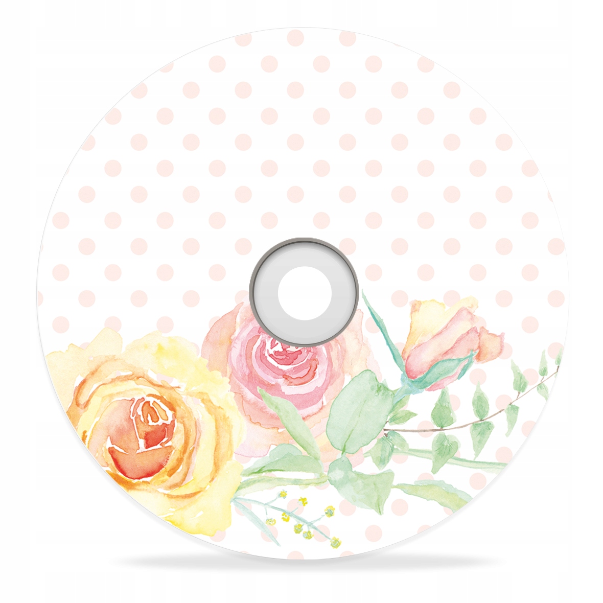 

Płyta DVD z nadrukiem Róże kwiaty motyw kwiatowy