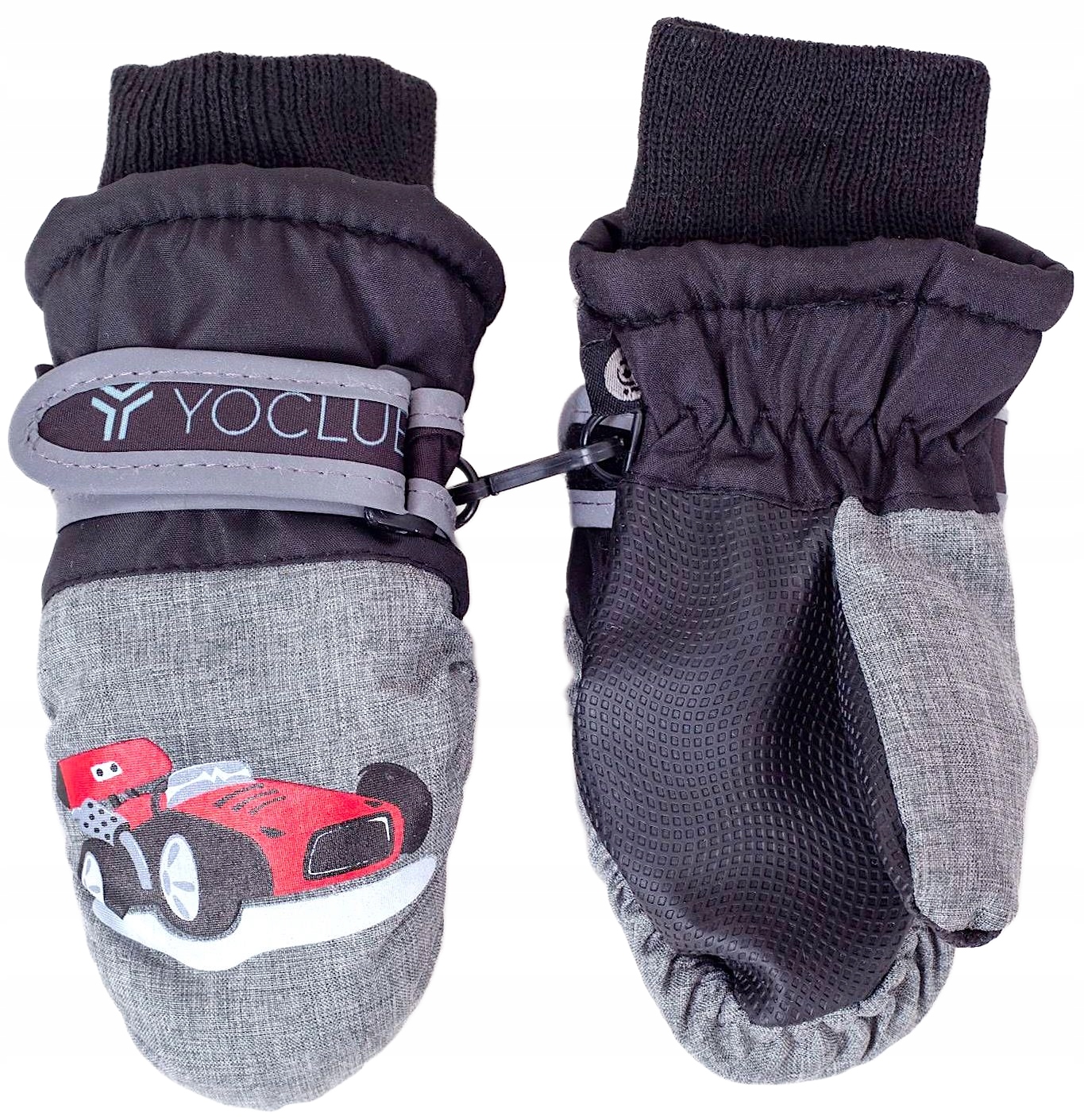 YO! RĘKAWICZKI NARCIARSKIE CHŁOPIĘCE AUTO ZIMOWE JEDNOPALCZASTE 12