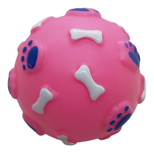 

gumowa piłka z piszczałką - wielkość 7 cm