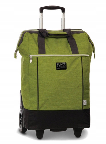 Nákupná taška na kolieskach Punta Big Wheel avokádo zelená