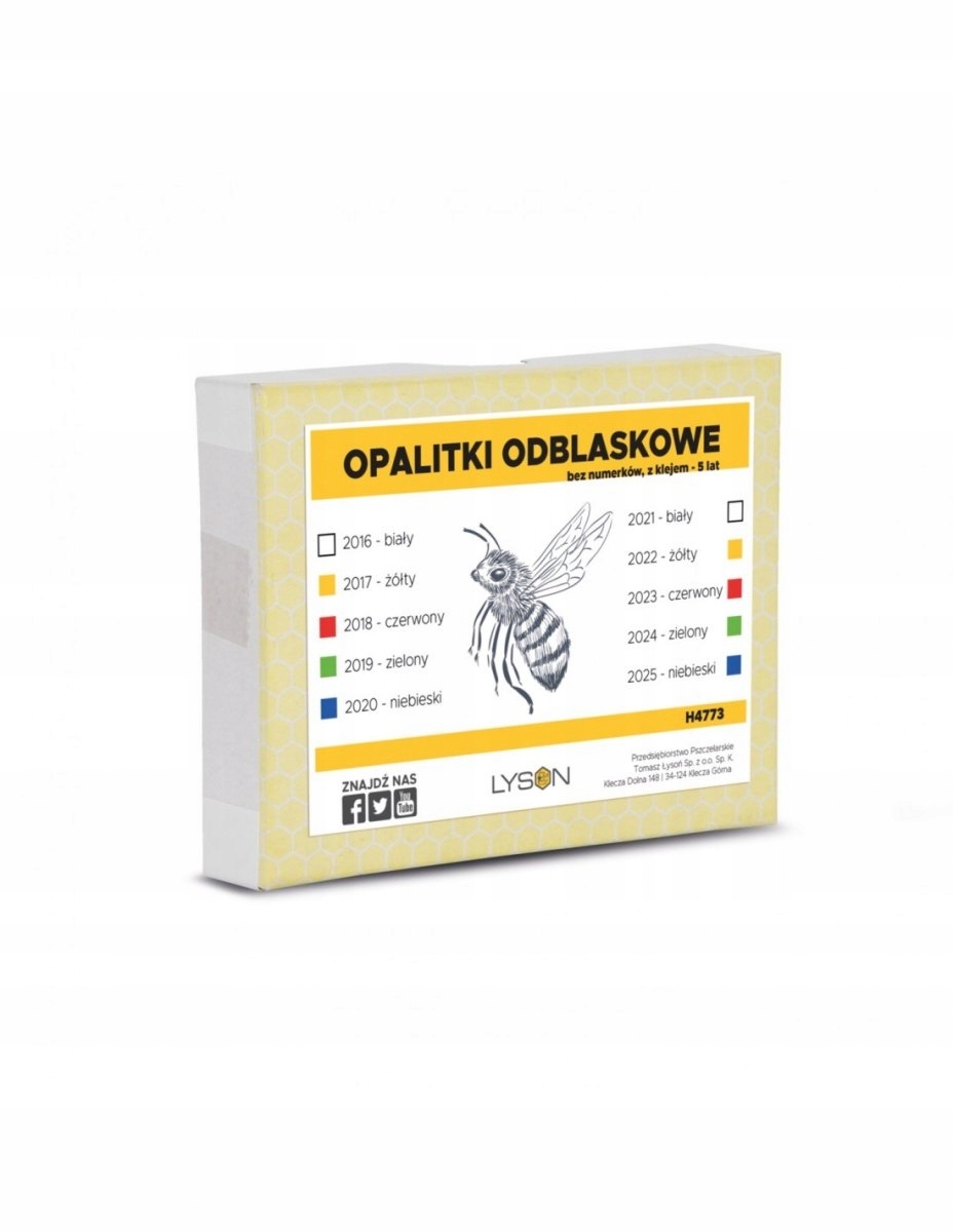 

Opalitki odblaskowe bez numerków, z klejem 5 lat