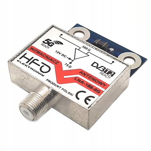 [10szt] Wzmacniacz Antenowy DVB-T2 Hfo Elektronik LNA-188-5G