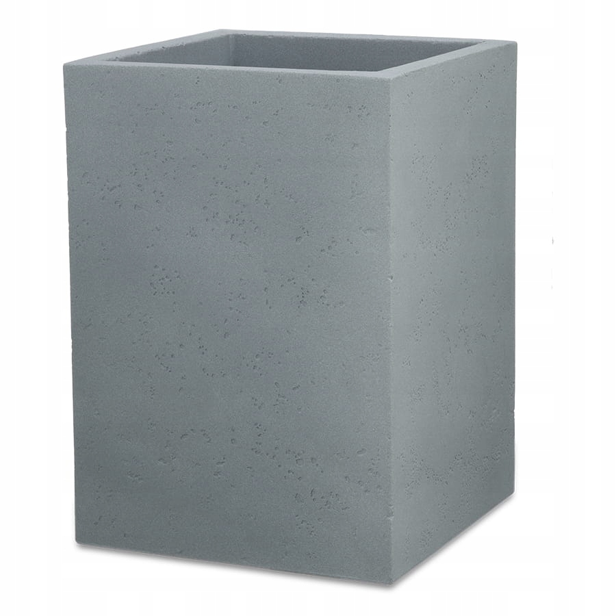 

Wysoka donica Scheurich C-Cube szara jak betonowa