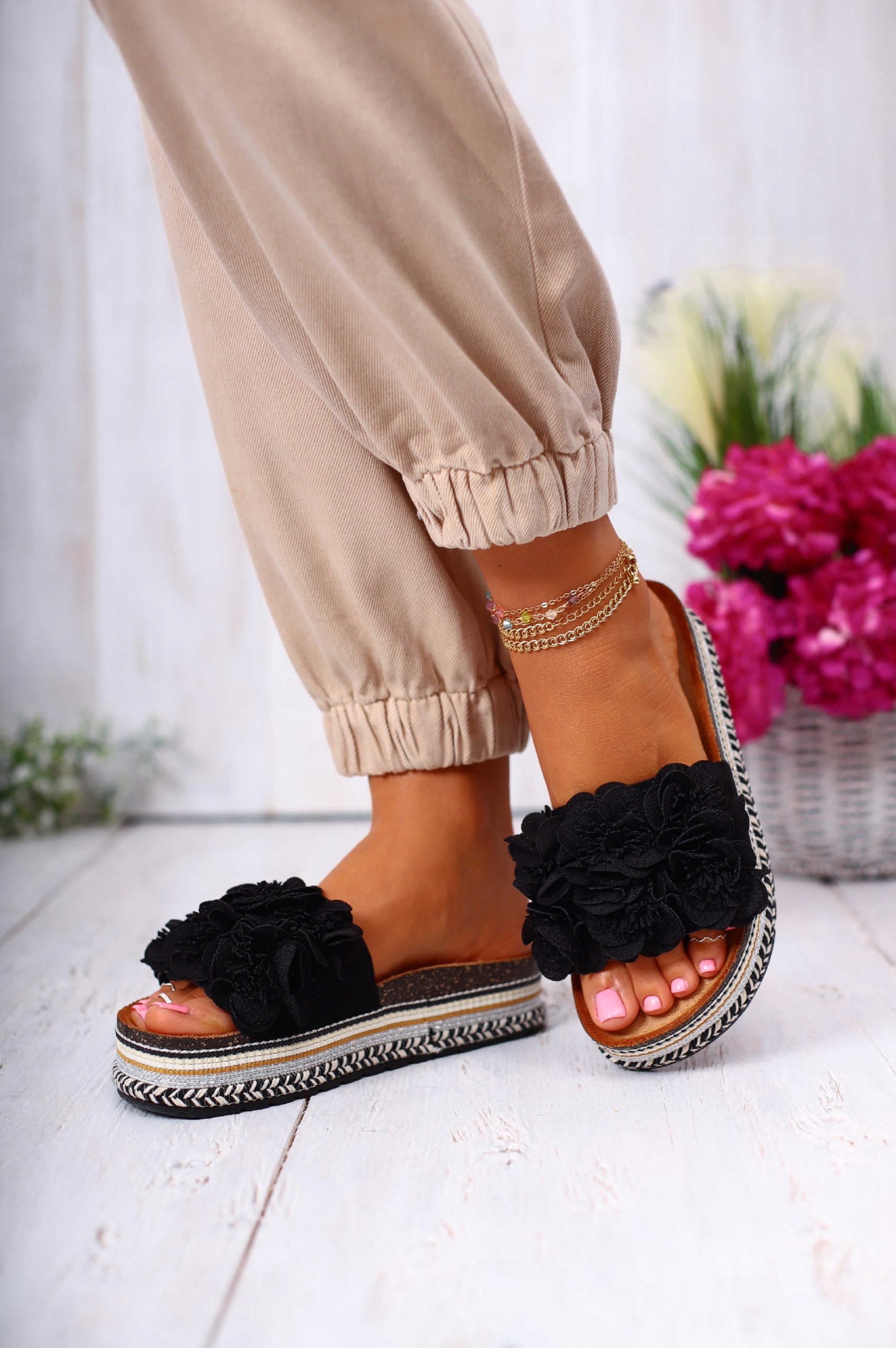 DAMSKIE KLAPKI LETNIE ELEGANCKIE WYGODNE NA CO DZIEŃ Rozmiar 38