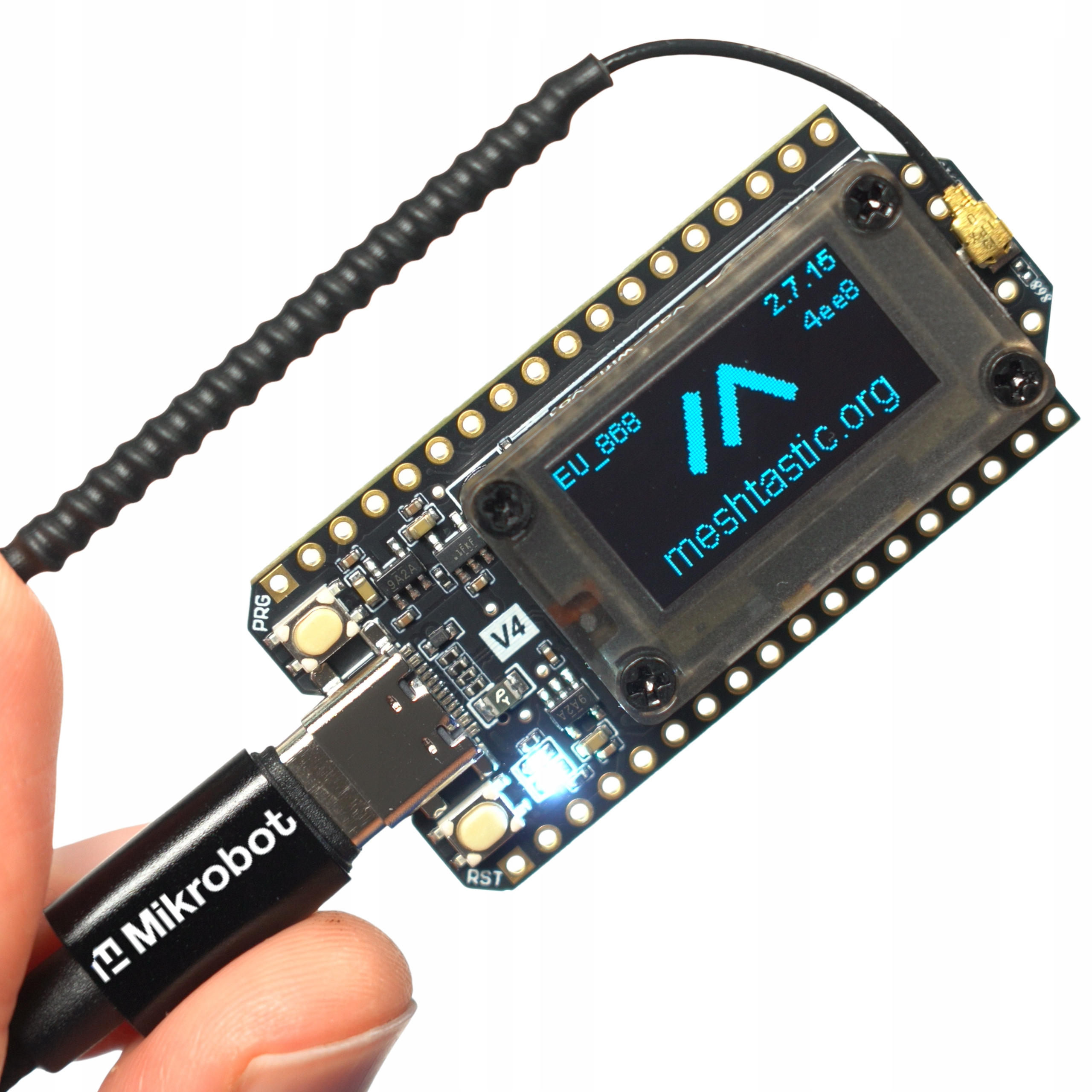 Moduł Heltec V4 WiFi ESP32-S3 Oled LoRa 868MHz 28dBm do Meshtastic Meshcore