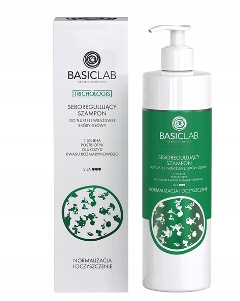 BasicLab Trichologis szampon na łupież i przetłuszczanie włósów 300ml