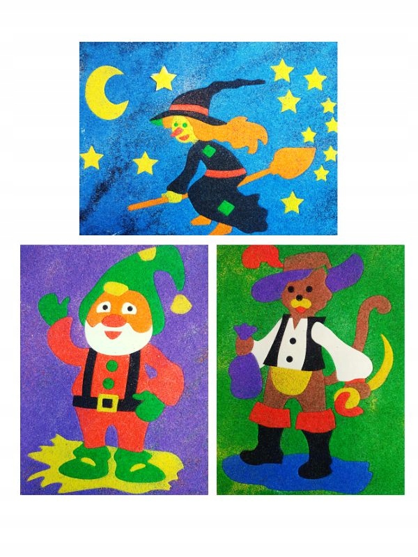 

Piaskowe Obrazki malowanki z piasku 3 obrazki nr 3