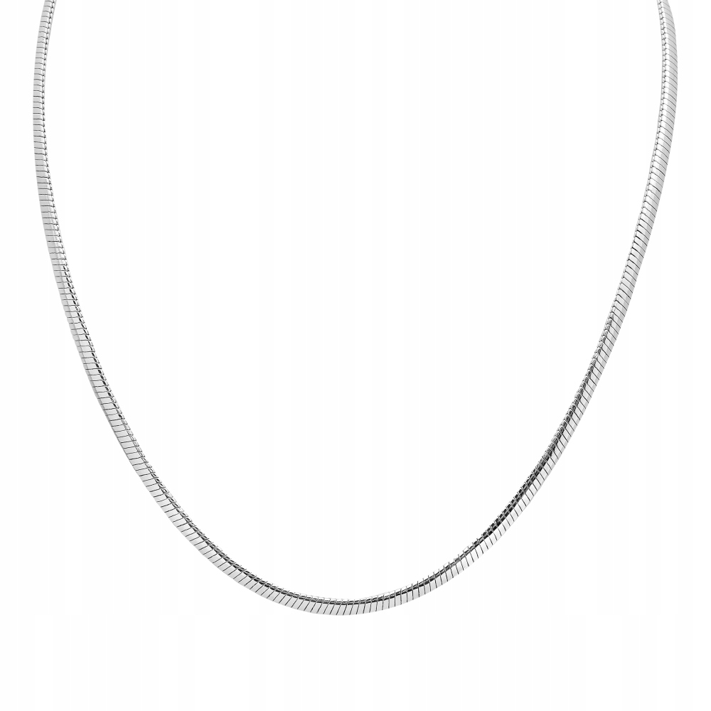 Naszyjnik rodowany Ania Kruk srebrna żmijka mosiądz