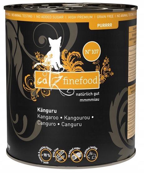 Levně Catz Finefood Purrrr N.107 Kangur plechovka Set 6x800g