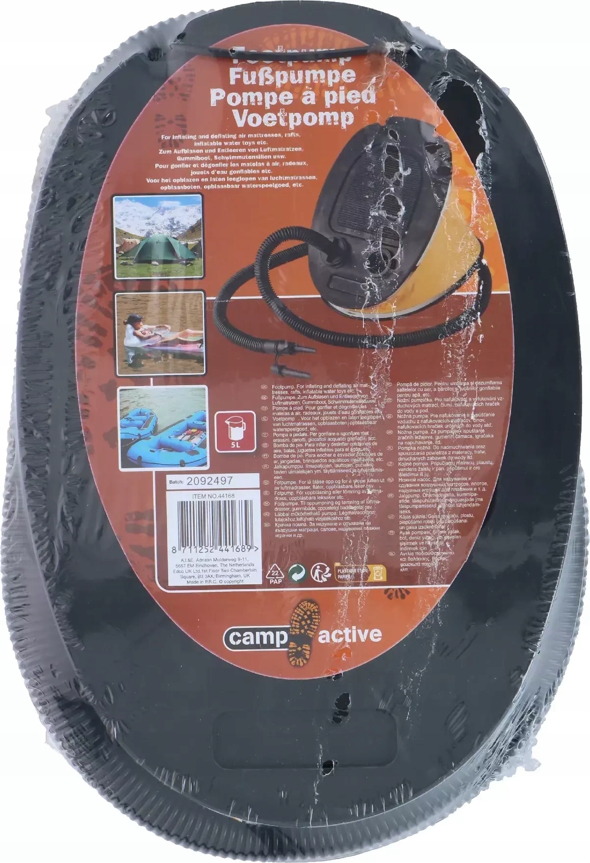 Pompka nożna do materaca pontonu basenu CAMP ACTIVE 5L Marka inna