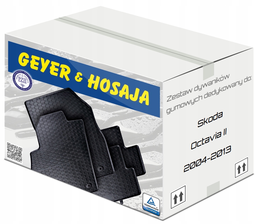 

Dywaniki gumowe Bezwonne do Skoda Octavia II 04-13