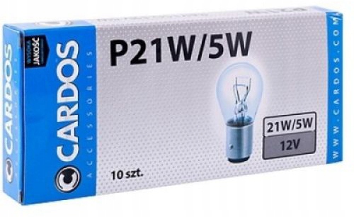 

K2 Cardos Żarówka BAY15D 12V P21W/5W 10 Szt.