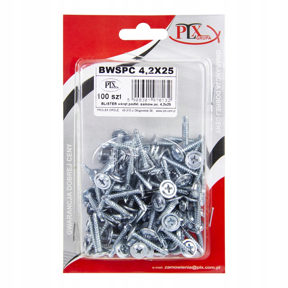 

Wkręt podkładkowy samowiercący 4,2x25 (100szt)