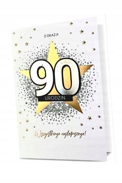 KARNET URODZINY 90