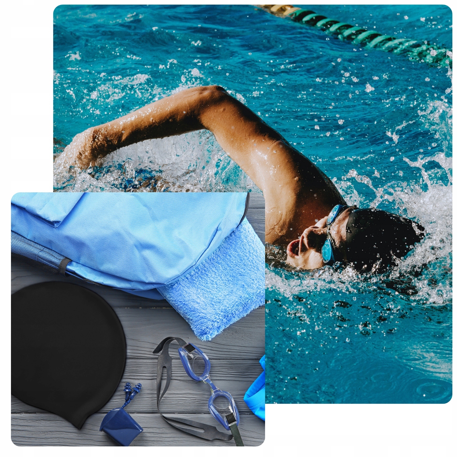 CZEPEK SILIKONOWY DO PŁYWANIA UNIWERSALNY KĄPIELOWY NA BASEN PŁYWACKI Kod producenta Czepek kąpielowy na basen pływacki CP1