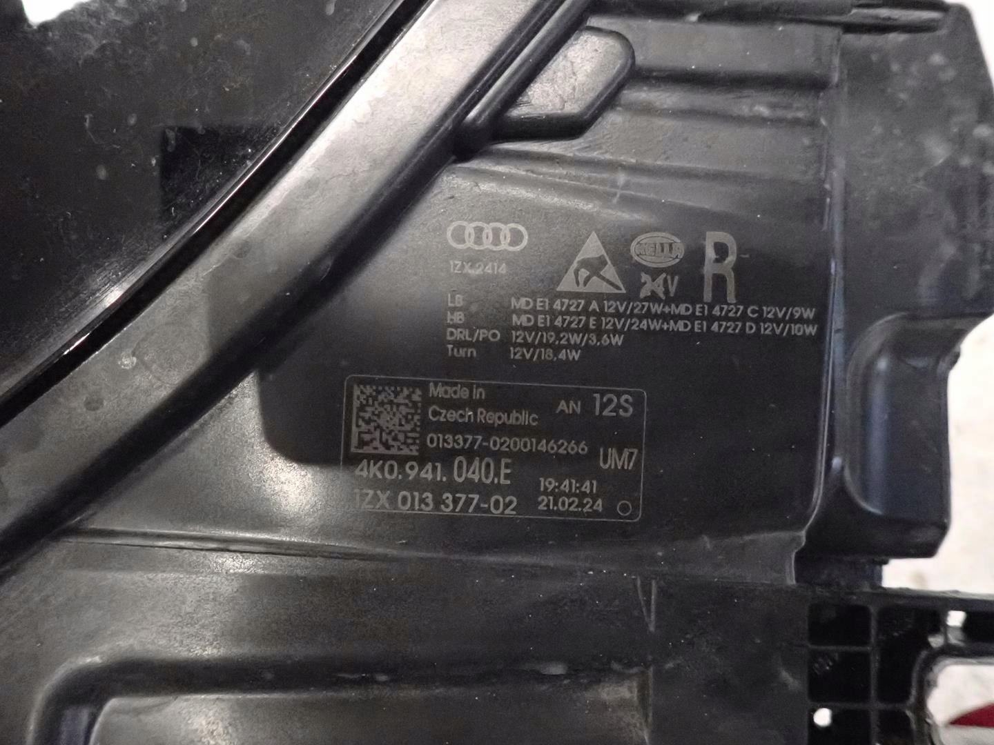 light front right AUDI A6 C8 2018- FULL LED 4K0941040E