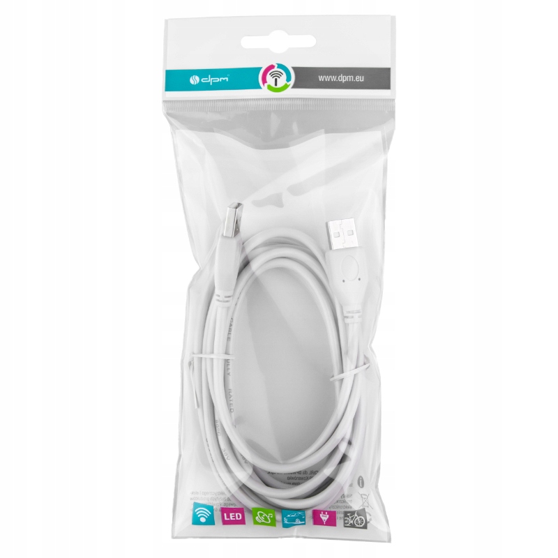 Kabel USB 2.0, A, 3 m Długość kabla 3 m