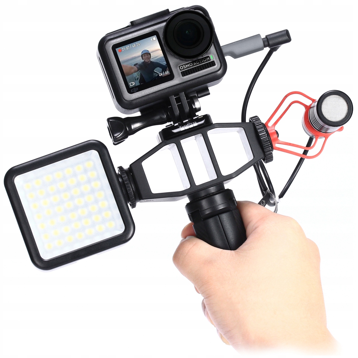 Ulanzi VIJIM GP-1 adapter na mikrofon lampę LED do GoPro 9 8 7 6 5 Wysokość produktu 4.6 cm