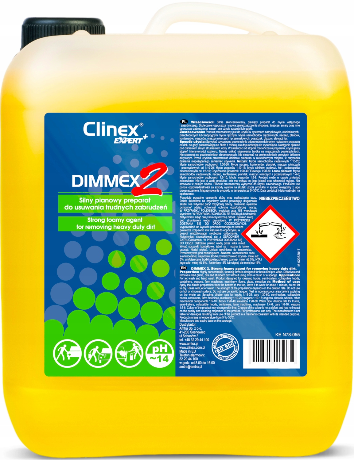 CLINEX DIMMEX 2 очень сильная активная пена 25L