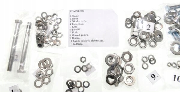 Sruby nierdzewne polerowane Romet Komar 2350 Parts manufacturer Other