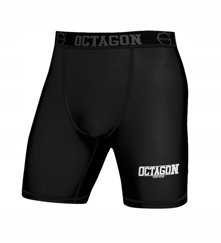 Kraťasy kraťasy Octagon Fight Wear Logo Black/White L