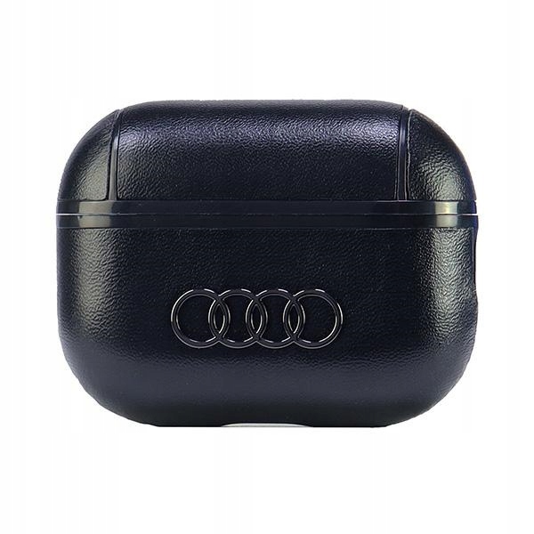 Audi Leather Big Logo AirPods Pro 2 cover černá/černá AU-APP2-GT/D3-BK