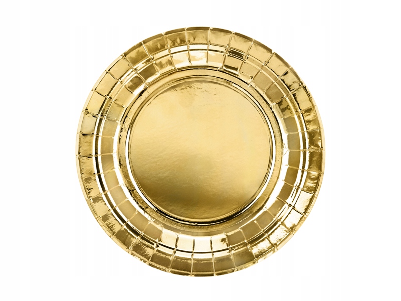 

Talerze Gold Złote 18 CM 6 Szt. Urodziny Party