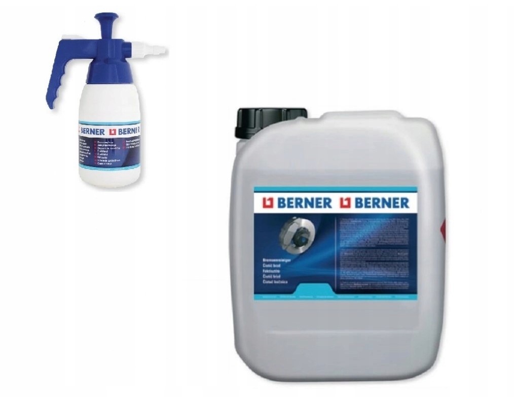 Berner: 5L odstraňovač bŕzd rozprašovač s výkonnou pumpou a rozprašovač 1L