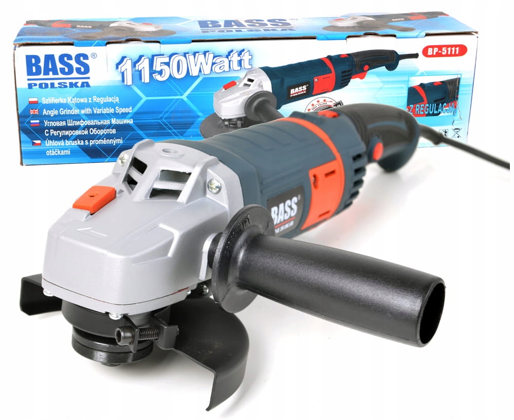 Szlifierka Kątowa Diax Z Regulacją Obrotów blokada wrzeciona Bass Polska