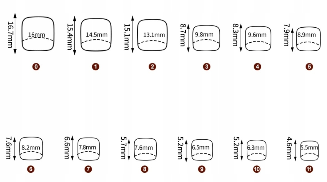 PAZNOKCIE SZTUCZNE TIPSY DO STÓP SAMOPRZYLEPNE 24SZT Marka inna marka