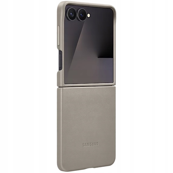 Pouzdro Samsung pro Galaxy Z Flip7, eko kůže, odolné originální zadní kryt kryt