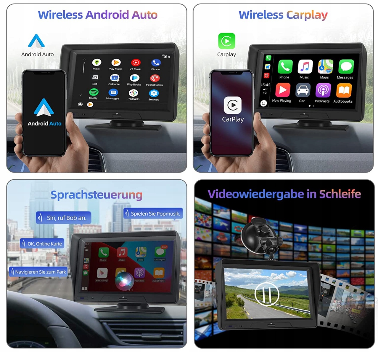 NHOPEEW 2 x Kamery, Navi, 7" IPS HD-Ekran dotyk EAN (GTIN) 8930203509272