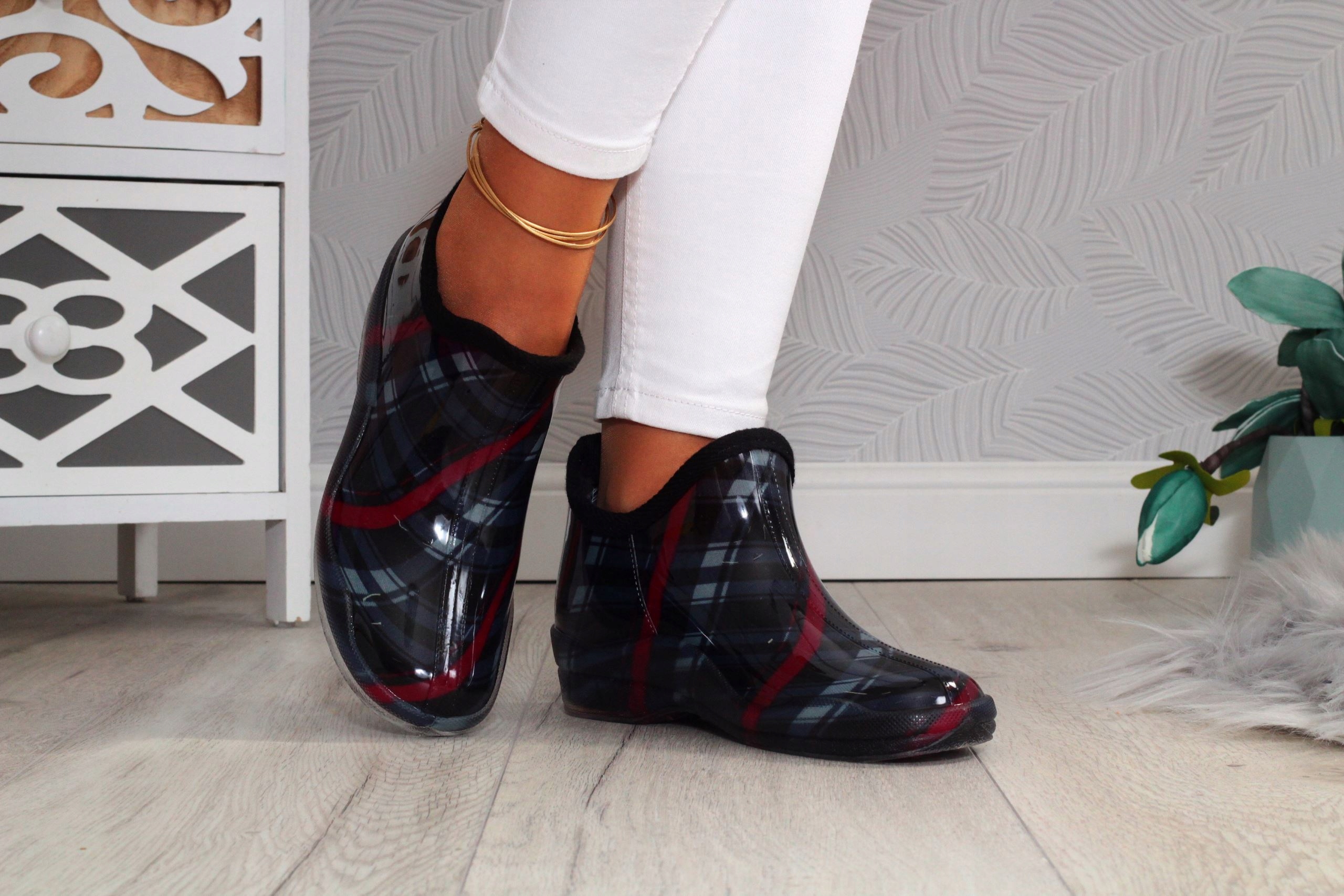 KALOSZE DAMKSIE ELEGANCKIE GUMIAKI NISKIE GUMOWCE Marka inna