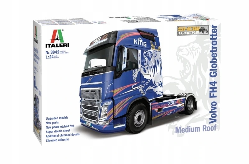 Italeri 3942 1/24 Volvo FH4 Globetrotter střední střecha