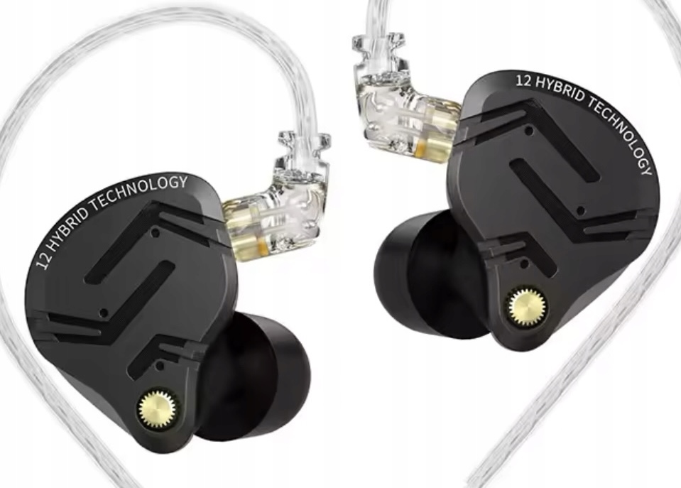 In-ear sluchátka kovové monitory Kz ZS12 Pro X s jasným a čistým zvukem