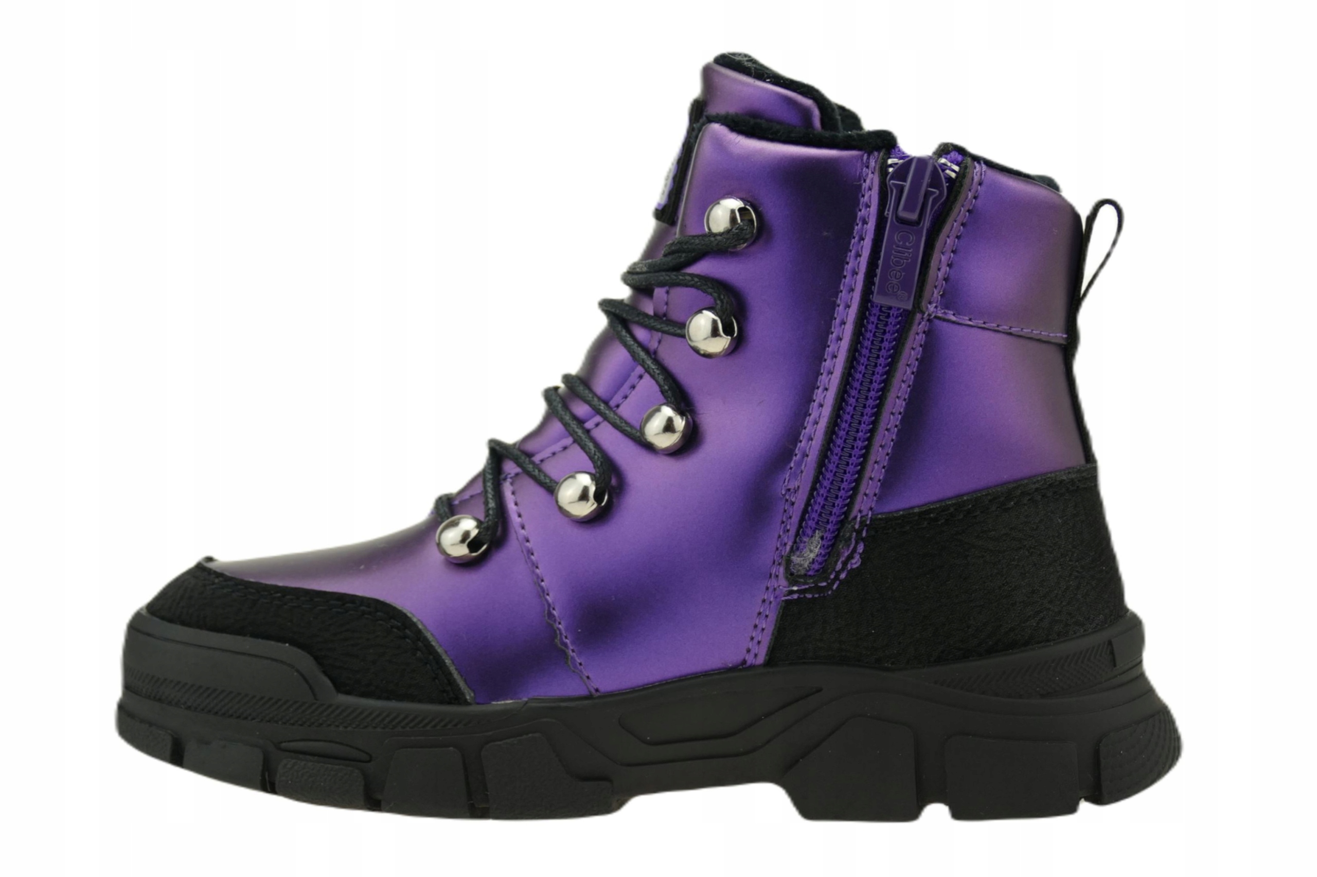 BUTY ZIMOWE DZIEWCZĘCE OCIEPLANE ŚNIEGOWCE 26 Kolor fioletowy