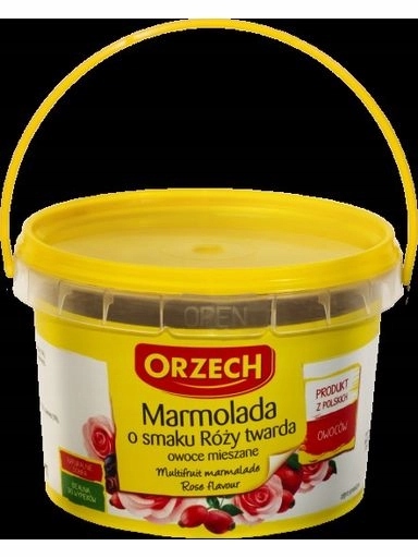 5 x Ořech marmeláda tvrdá růže kyblík 600 g