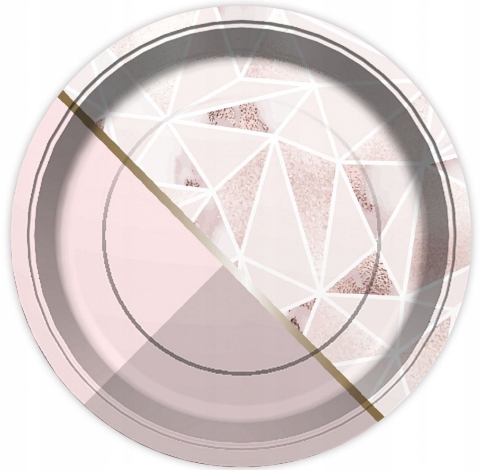 

Eleganckie Talerzyki papierowe Róż 23 cm/ 6 szt.