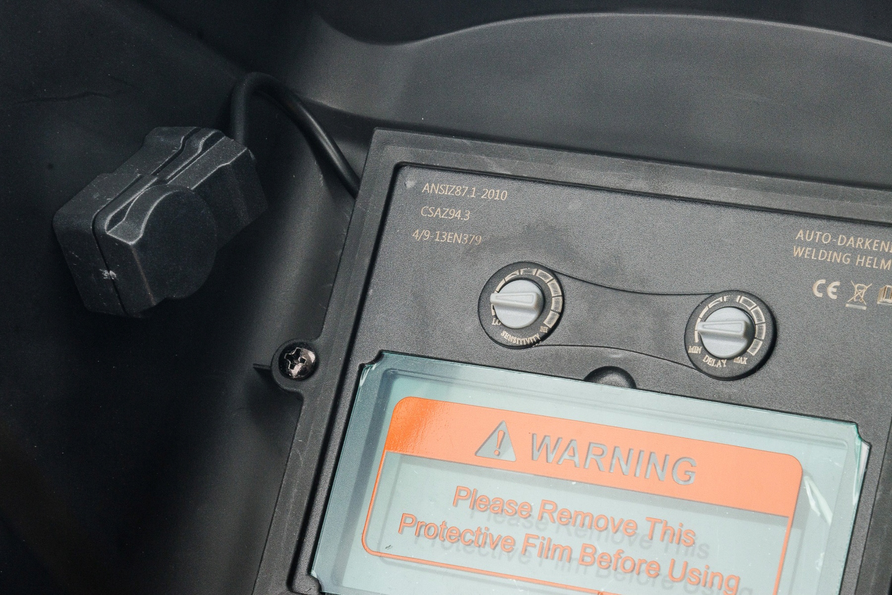 MASKA SPAWALNICZA PRZYŁBICA SAMOŚCIEMNIAJĄCA FILTR Czas zaciemniania 1/25000