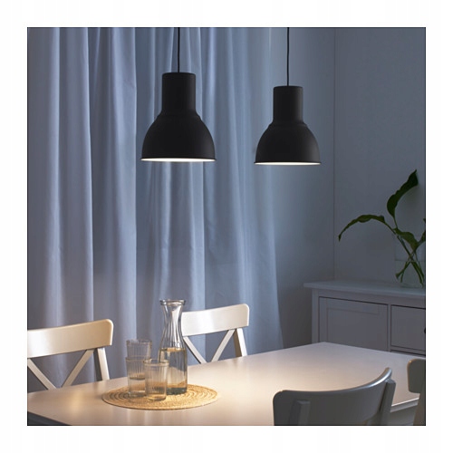 IKEA HEKTAR Lampa wisząca, ciemnoszary22 cm Zasilanie sieciowe