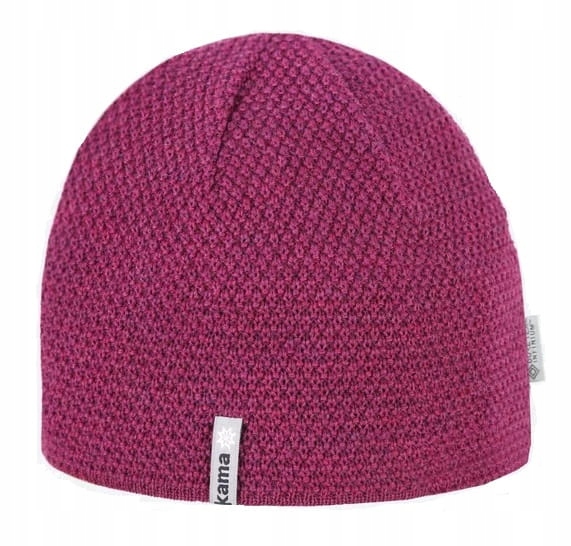 Czapka Kama AW62 Merino Windstopper magenta