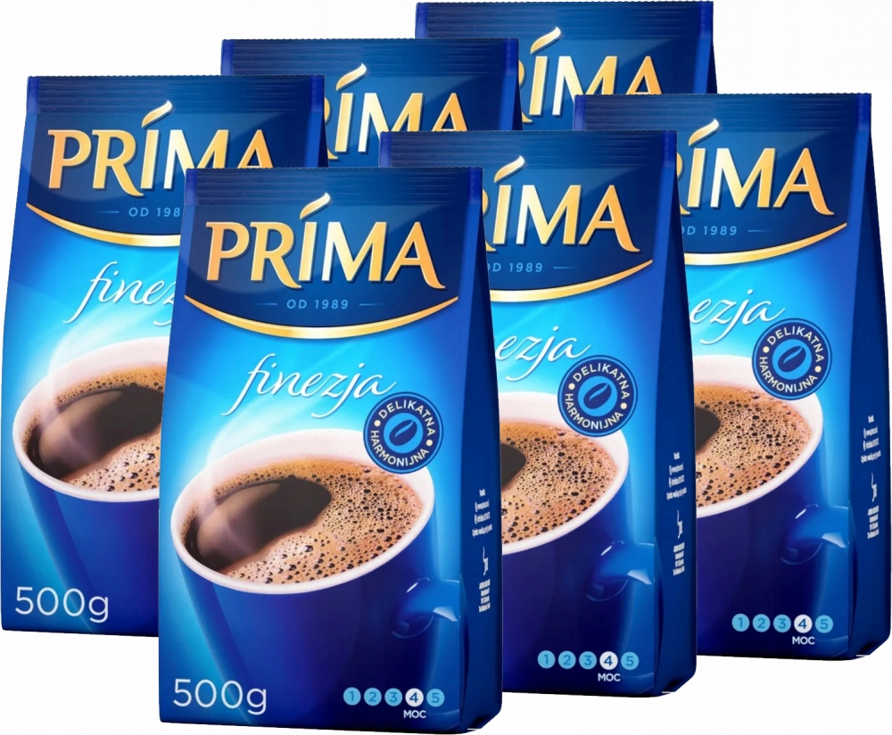 Kawa mielona Prima Finezja zestaw kaw 6x500g