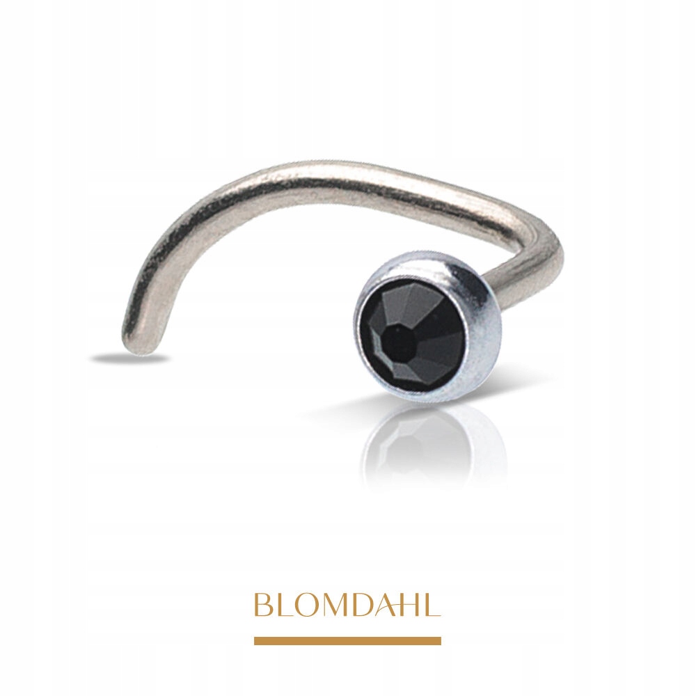 Blomdahl Hypoalergenní Náušnice Do Nosu Bezel Black 3 mm