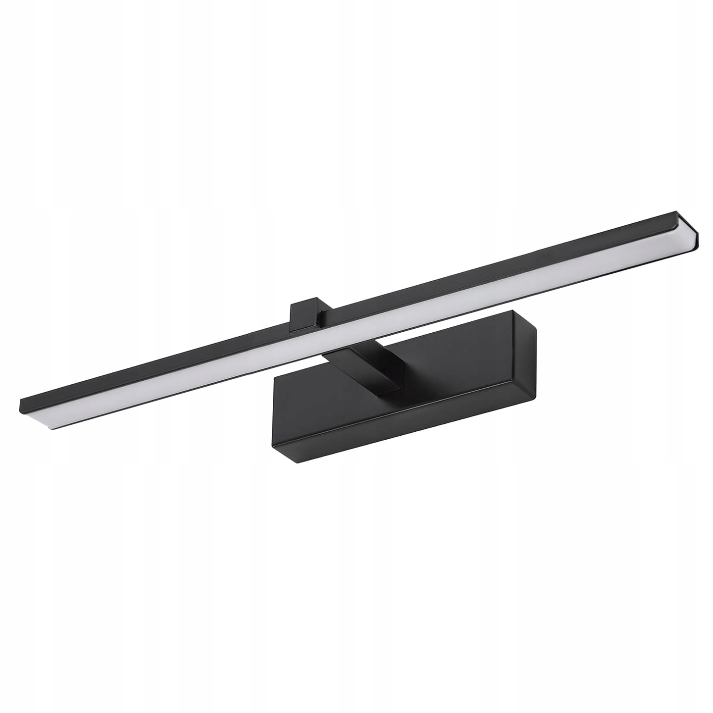 Koupelnové Nástěnné Svítidlo Lampa Nad Zrcadlo Obraz 8W Led Černý Kov IP44