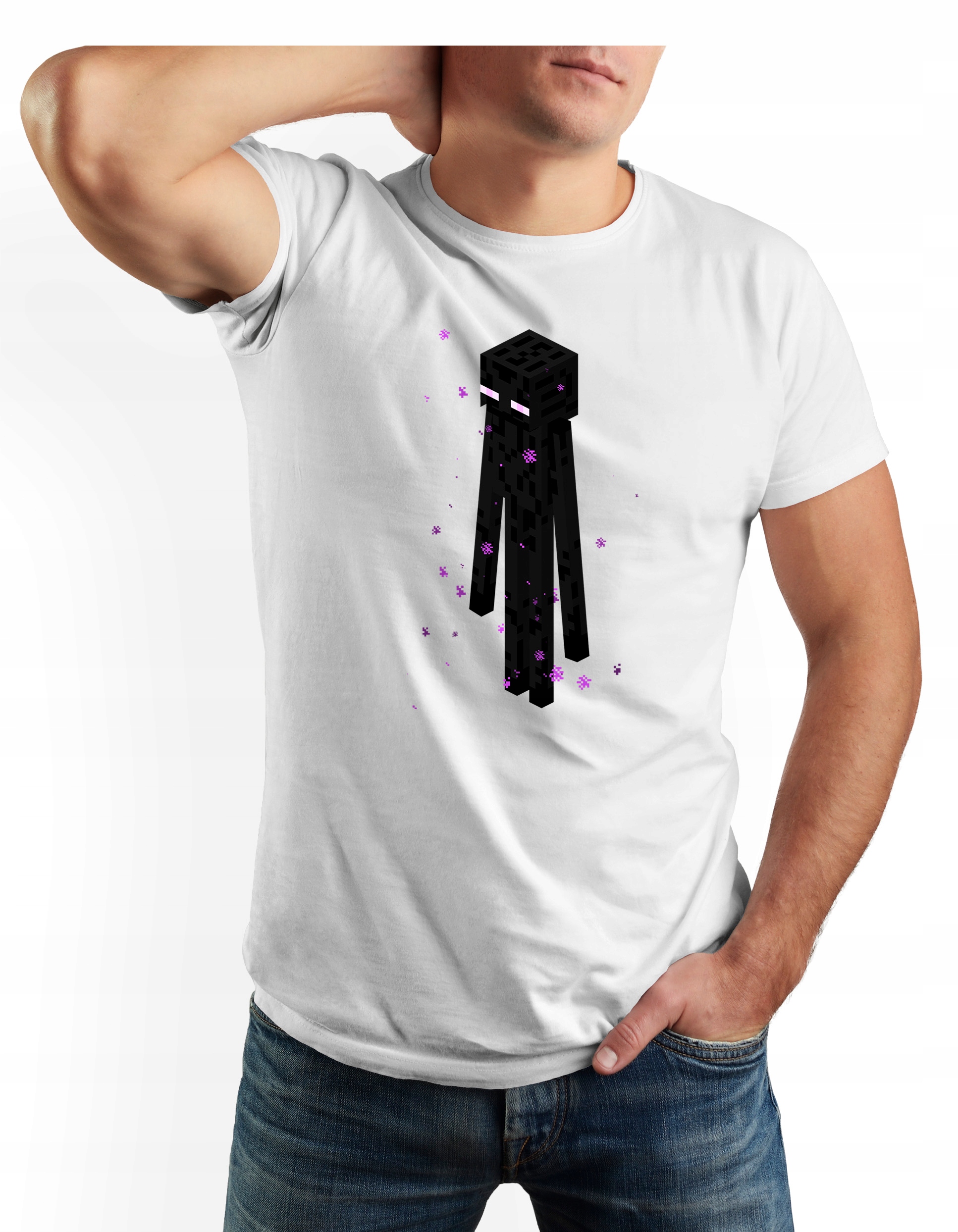 

Koszulka Męska Biała r. XL Imp-minecraft 10