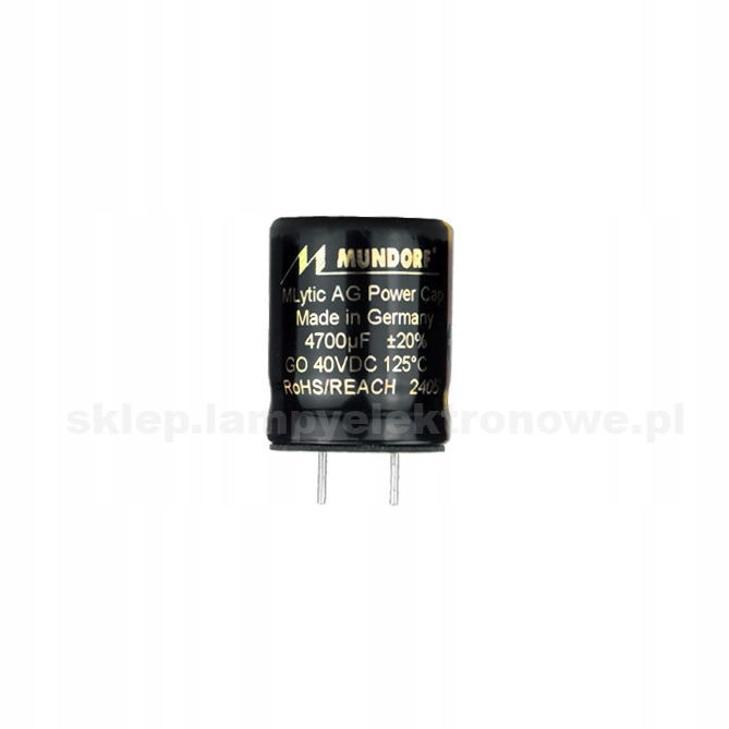 Kondensator elektrolityczny 4700uF 40V MLytic Ag Print Mundorf