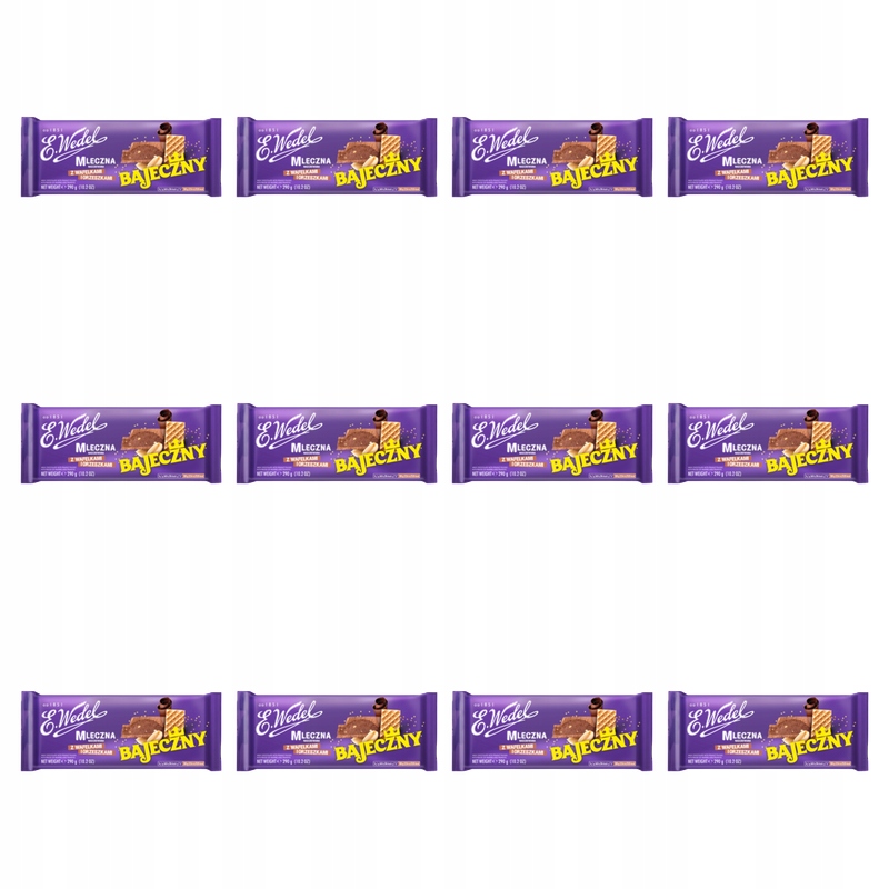 E. Wedel Čokoláda Mléčná Báječná 290 g X12