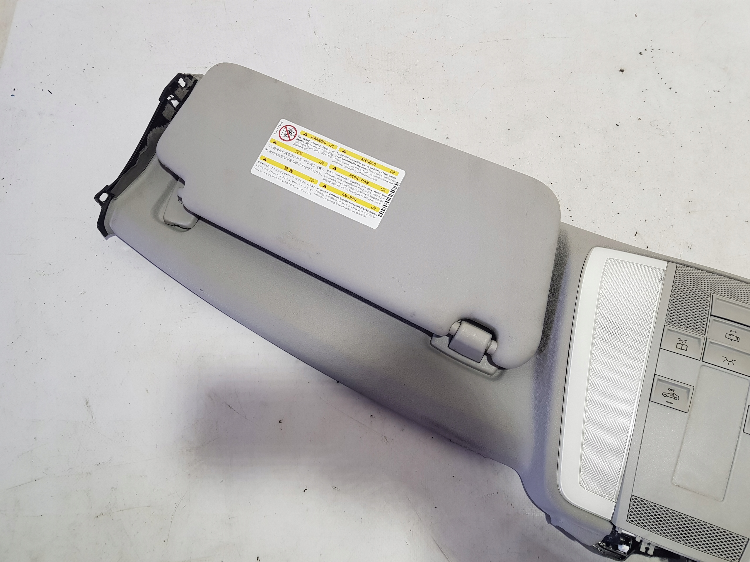 visor visors right left KPL roof upholstery light MERCEDES W207 C207 CABRIO